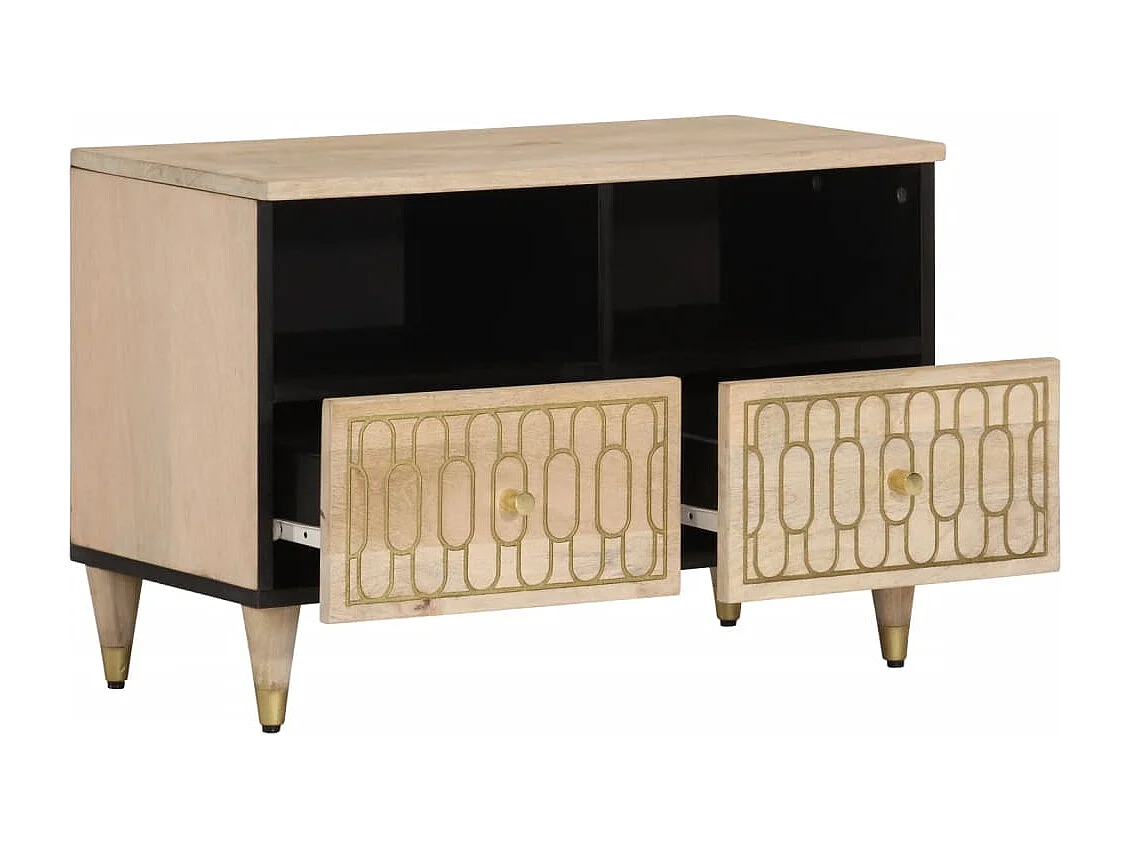 Meuble TV 70x33x46 Bois massif de manguier