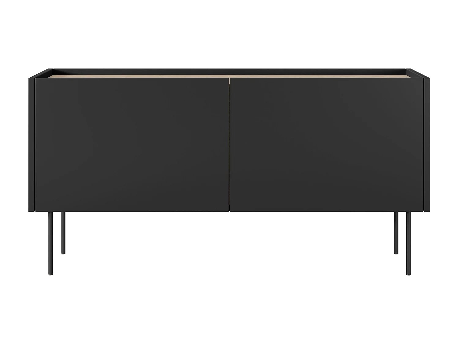 Móvel TV 2 portas com pé metálico 120x60 cm