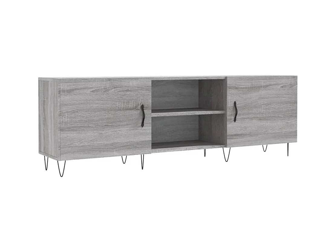 Meuble TV sonoma gris 150x30x50 bois d'ingénierie