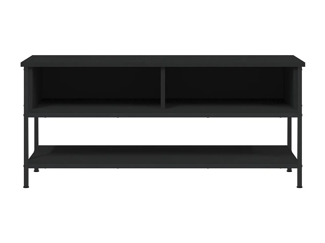 Meuble TV noir 100x35x45 bois d'ingénierie