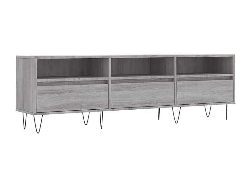 Meuble TV sonoma gris 150x30x44,5 bois d'ingénierie