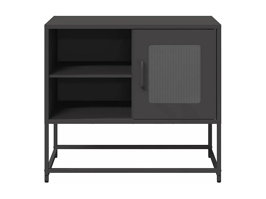 Meuble TV noir 68x39x60,5 acier