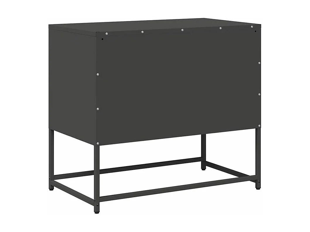 Meuble TV noir 68x39x60,5 acier