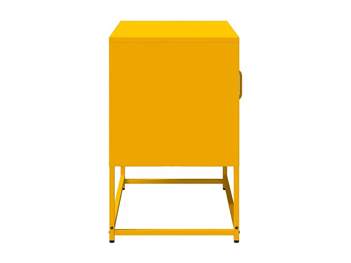 Meuble TV jaune moutarde 68x39x60,5 acier