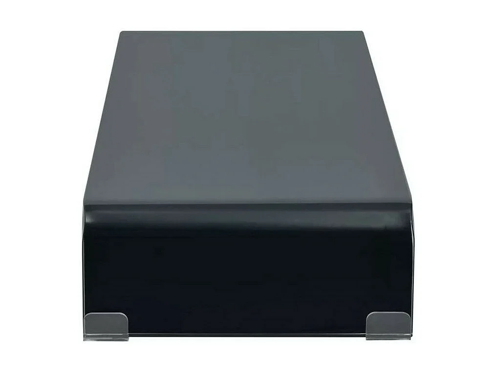 Meuble TV verre noir Martial 80cm