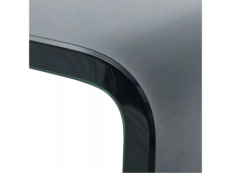 Meuble TV verre noir Martial 80cm