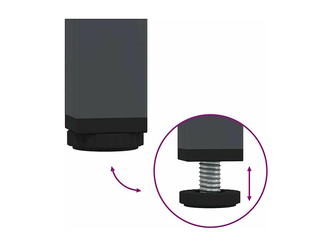 Meuble TV anthracite 101,5x39x43,5 acier laminé à froid