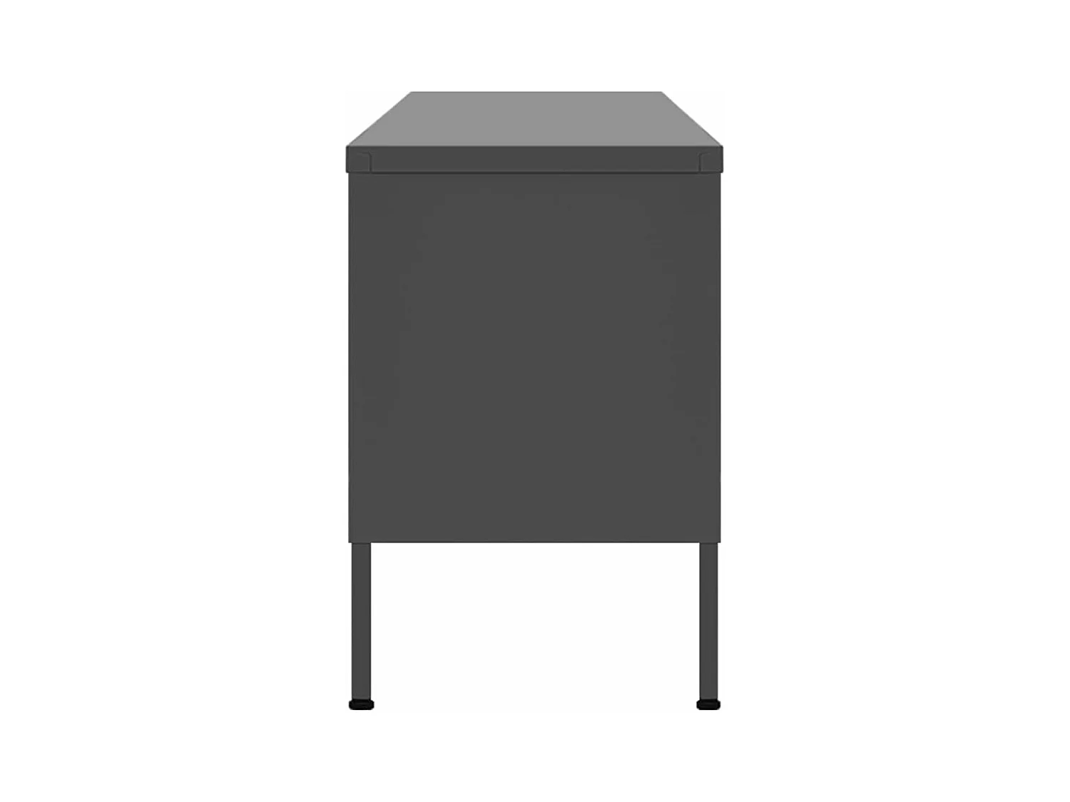 Meuble TV Anthracite 105x35x50 Acier 2