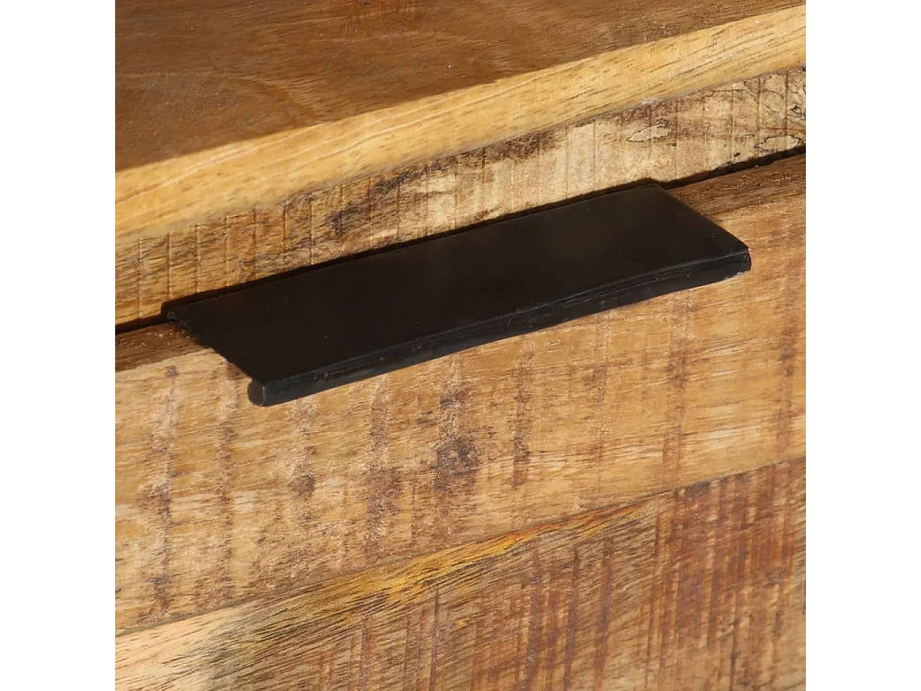 Meuble TV 110x30x40 Bois de manguier brut