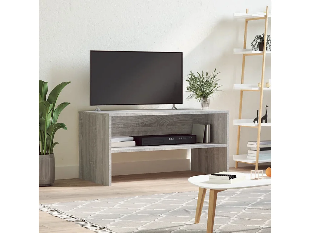 Meuble TV sonoma gris 80x40x40 bois d'ingénierie