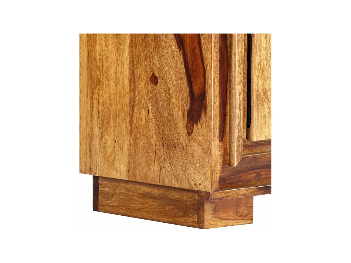 Meuble TV 2 portes sesham massif clair Vahina