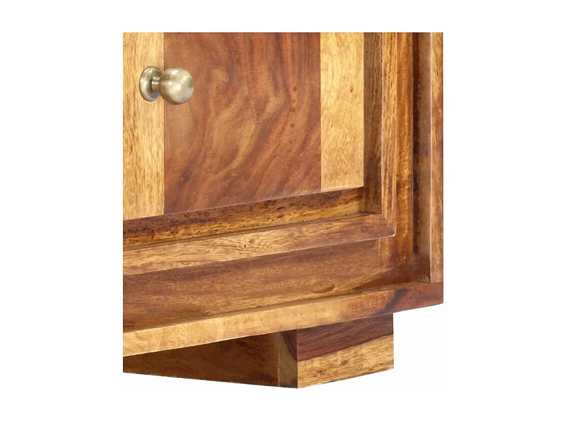 Meuble TV 2 portes sesham massif clair Vahina