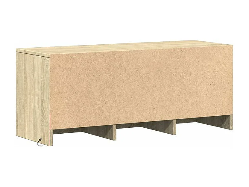 Meuble TV avec LED chêne sonoma 97x34x40 bois d'ingénierie