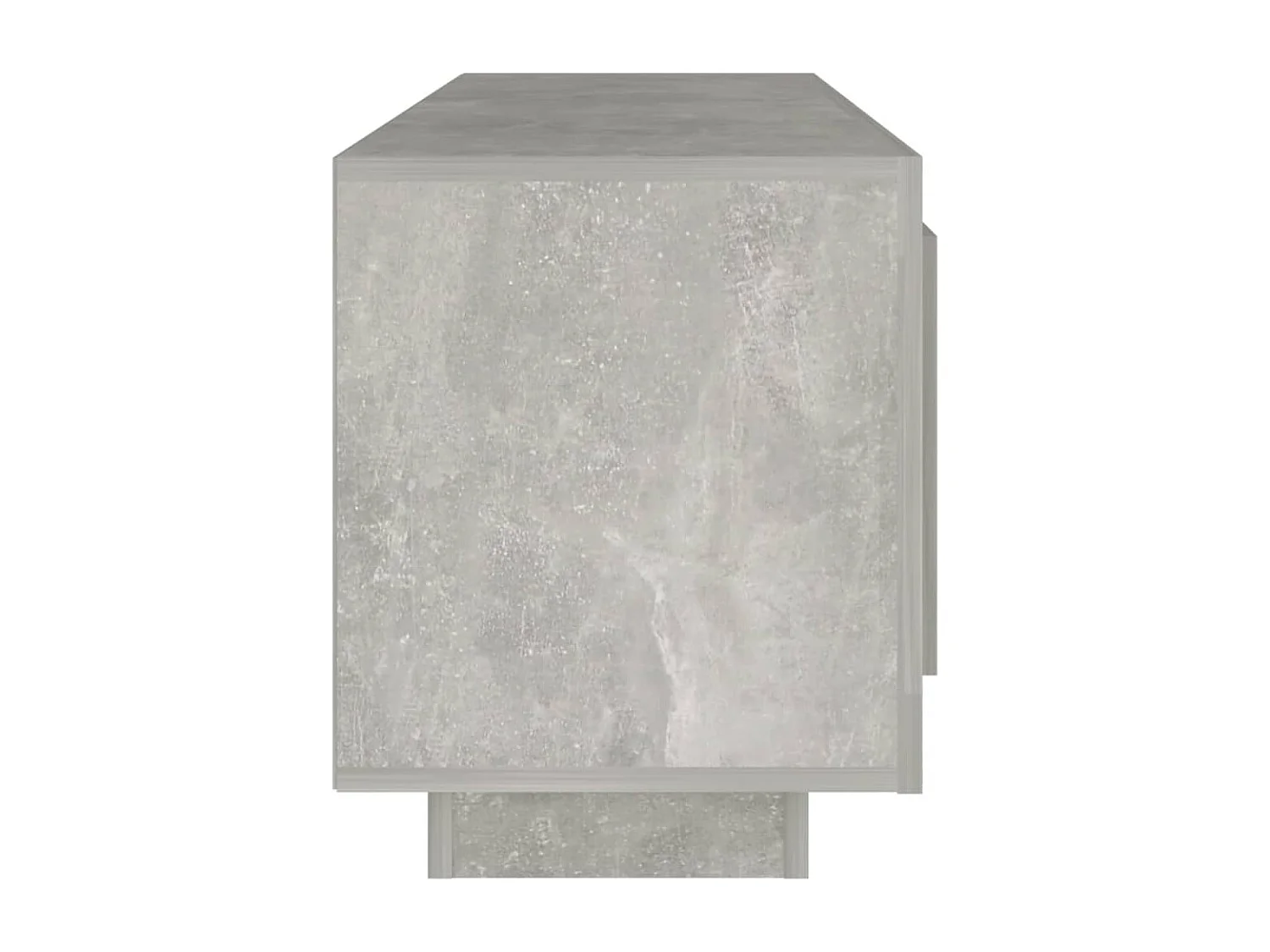 Meuble TV gris béton 102x35x45 bois d'ingénierie