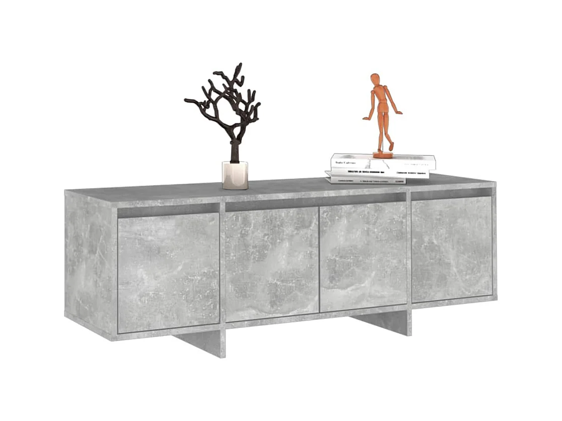 Meuble TV Gris béton 120x30x40,5