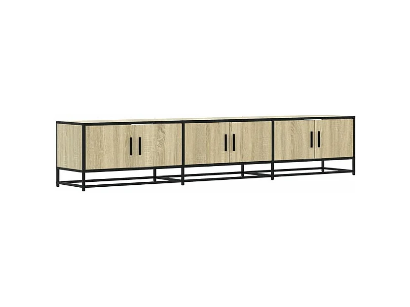 Meuble TV chêne sonoma 210x35x41 bois d'ingénierie