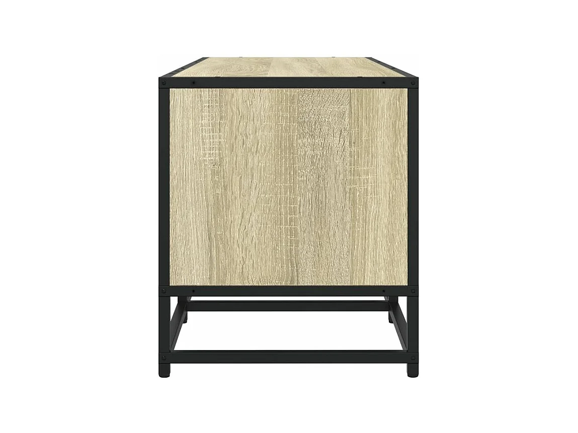 Meuble TV chêne sonoma 210x35x41 bois d'ingénierie