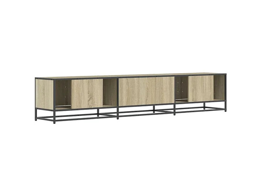 Meuble TV chêne sonoma 210x35x41 bois d'ingénierie