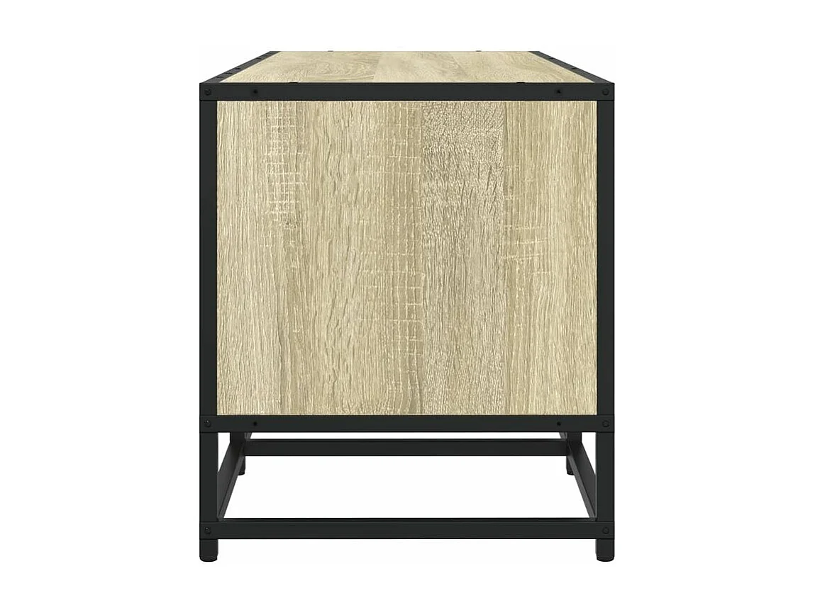 Meuble TV chêne sonoma 210x35x41 bois d'ingénierie