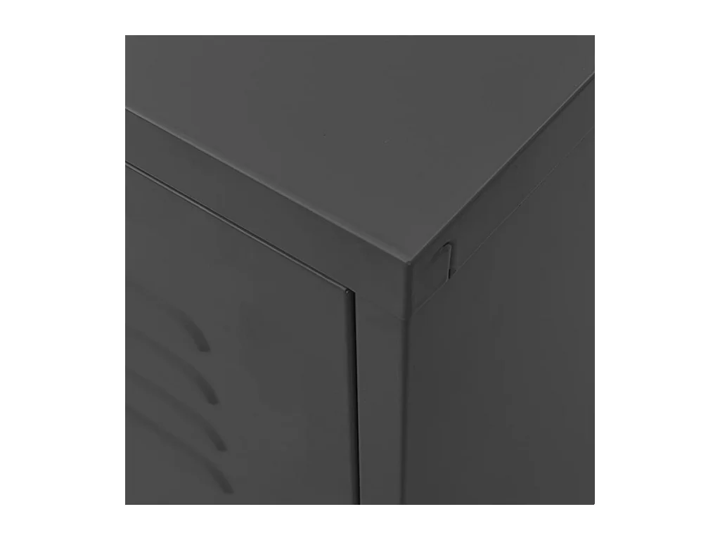 Meuble TV Anthracite 105x35x50 Acier