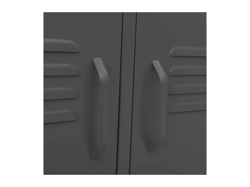 Meuble TV Anthracite 105x35x50 Acier