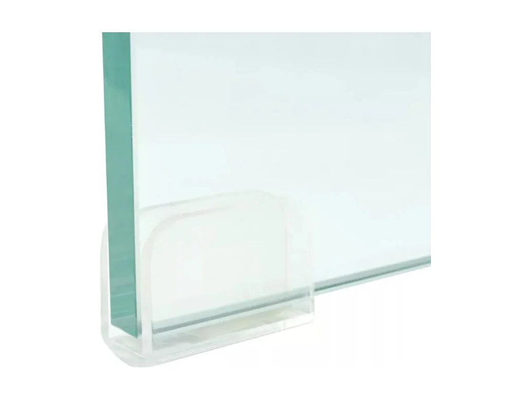Meuble TV verre trempé transparent Martial L 120