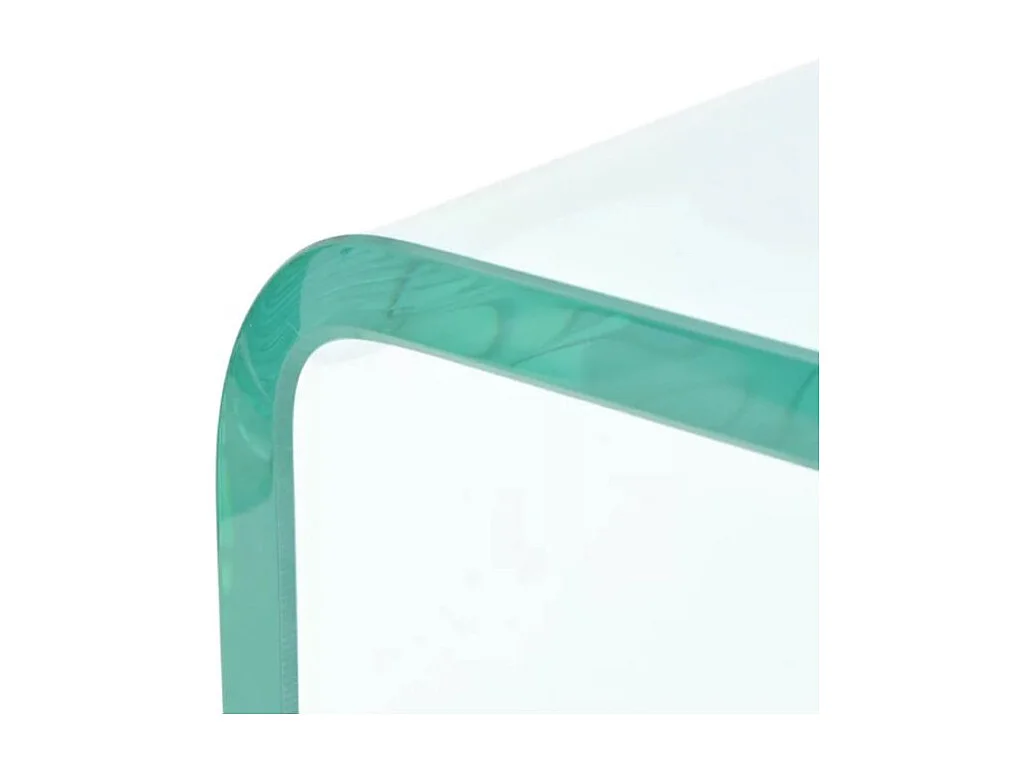 Meuble TV verre trempé transparent Martial L 120