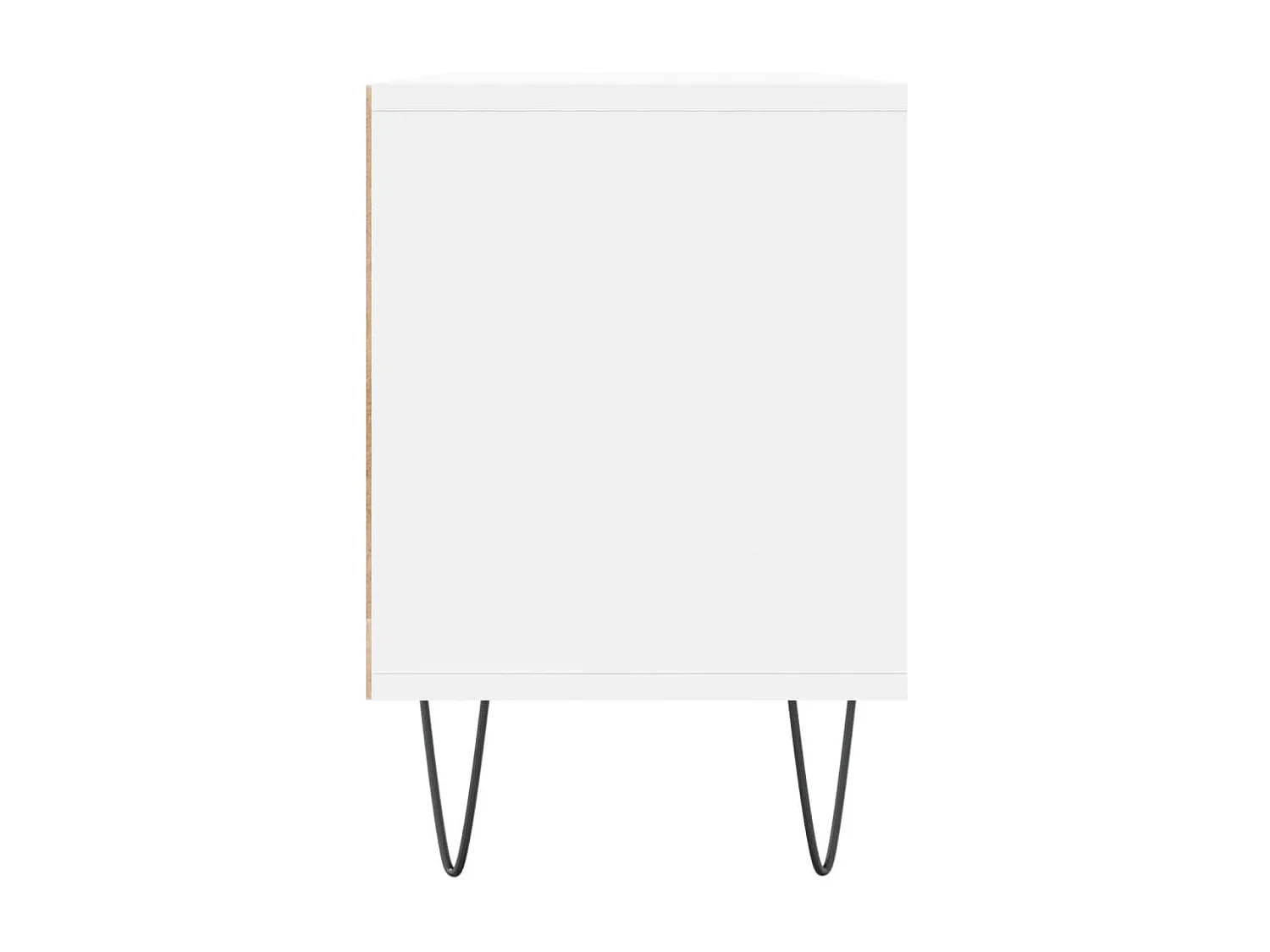Meuble TV blanc 150x30x44,5 bois d'ingénierie