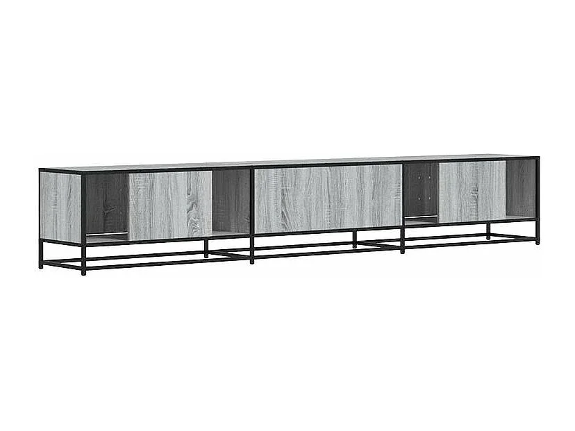 Meuble TV sonoma gris 240x35x41 bois d'ingénierie