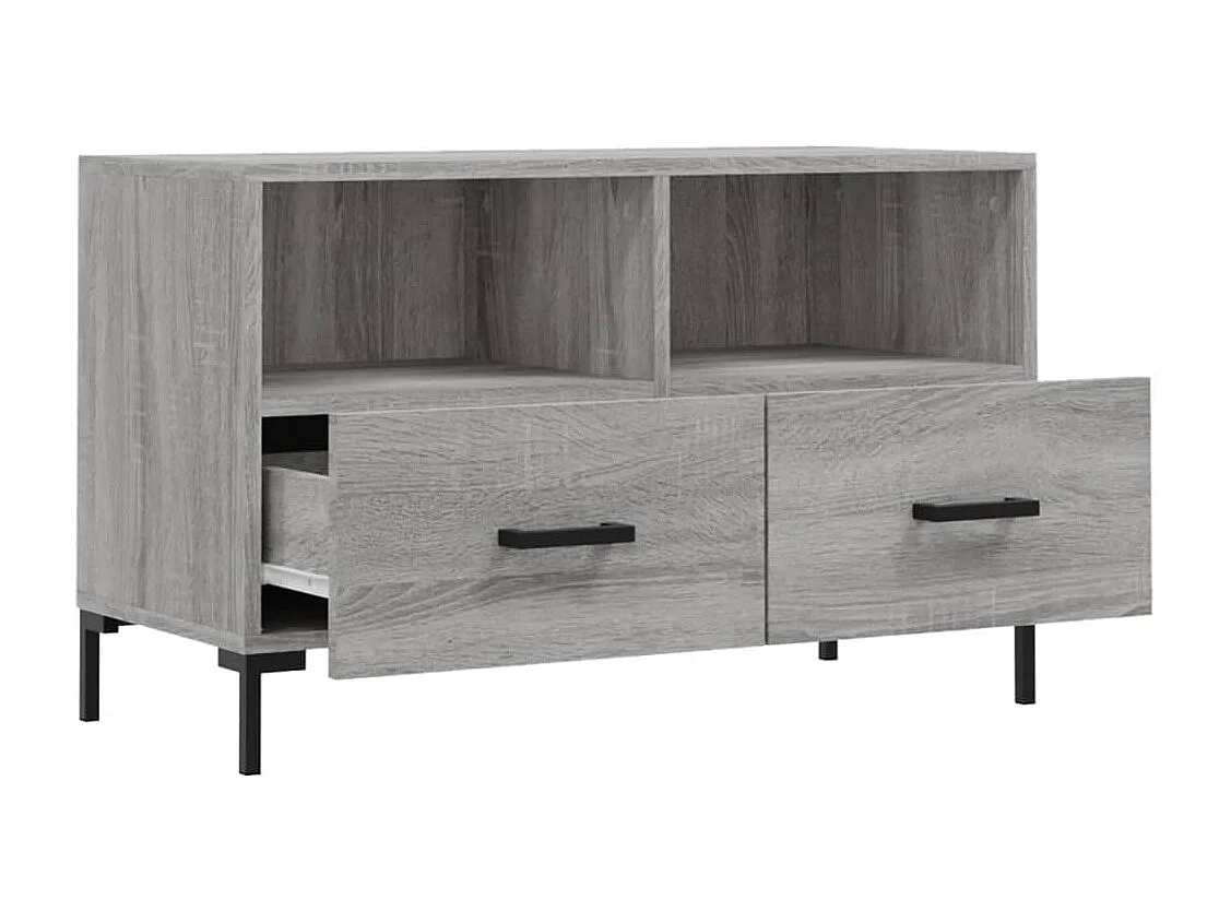 Meuble TV Sonoma gris 80x36x50 Bois d'ingénierie