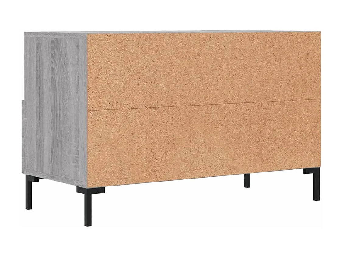 Meuble TV Sonoma gris 80x36x50 Bois d'ingénierie