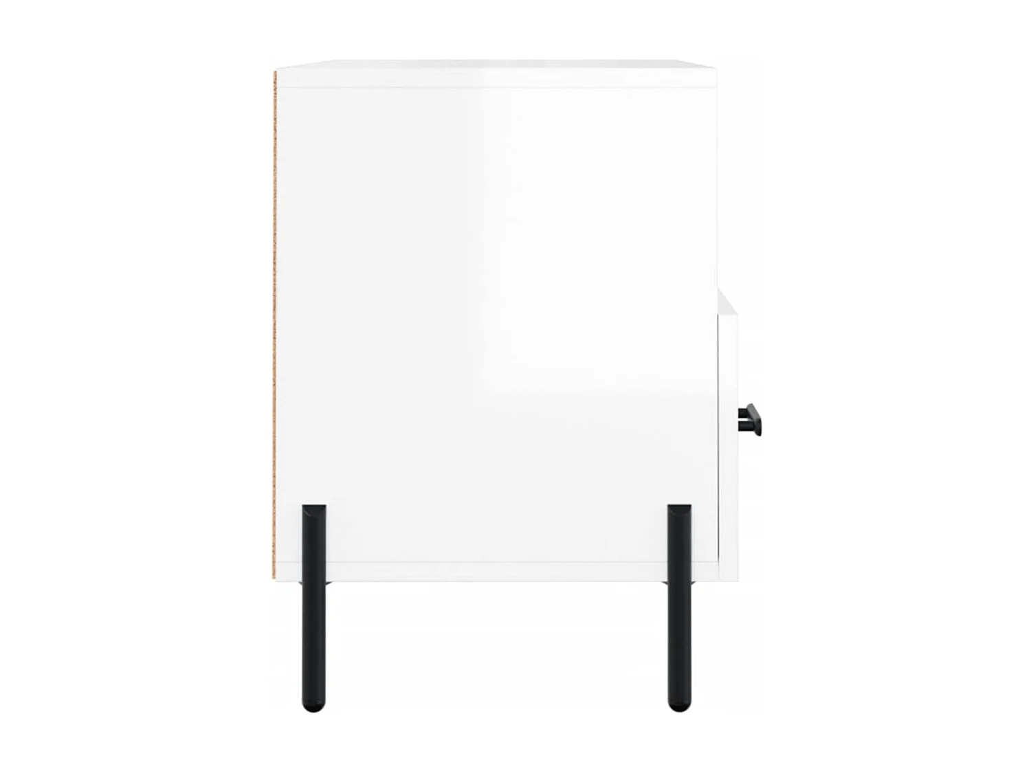 Meuble TV Blanc brillant 80x36x50 Bois d'ingénierie