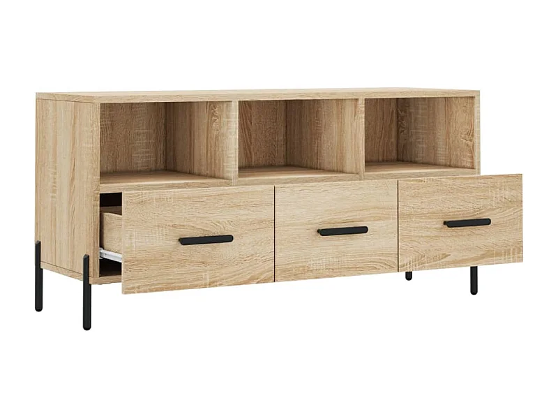 Meuble TV chêne sonoma 102x36x50 bois d'ingénierie