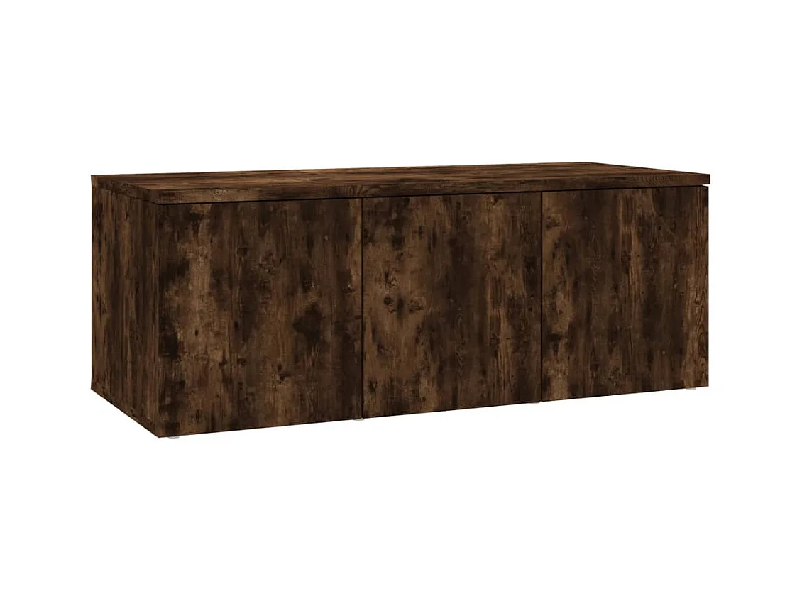 Meuble TV Chêne fumé 80x34x30 Bois d'ingénierie