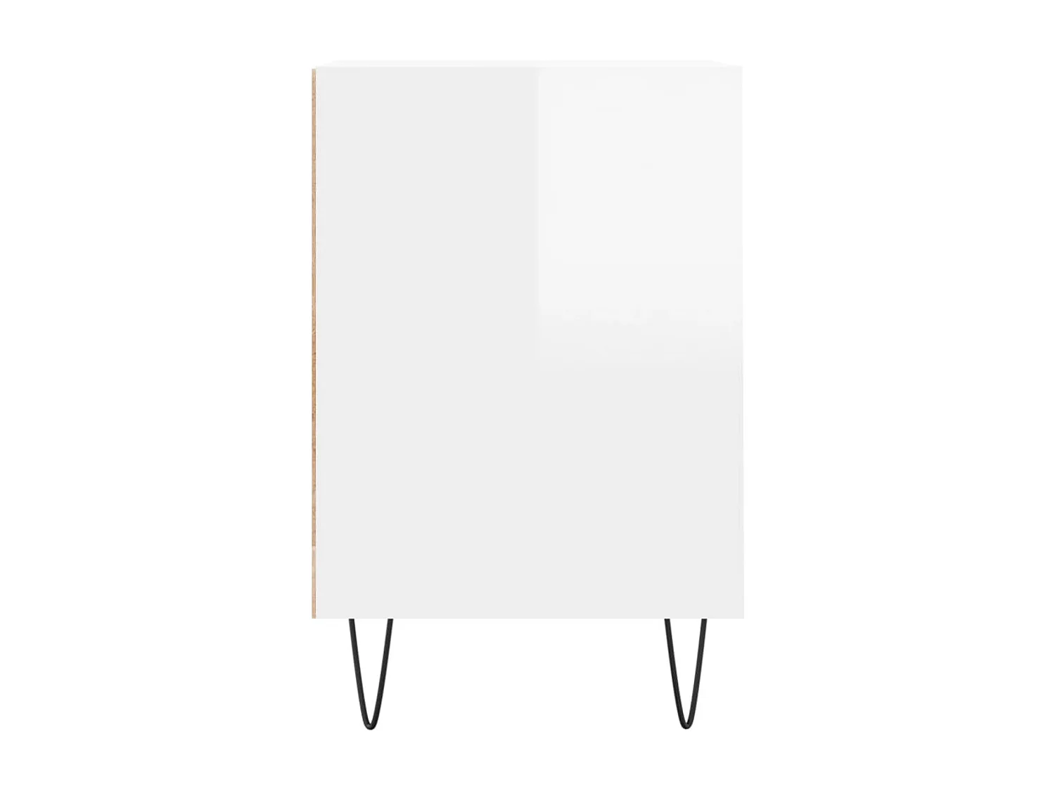 Meuble TV Blanc brillant 100x35x55 Bois d'ingénierie