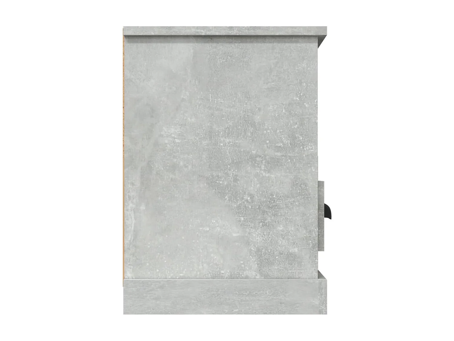 Meuble TV gris béton 100x35x50 bois d'ingénierie