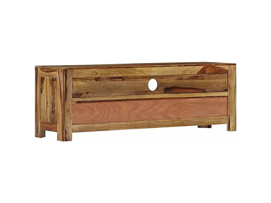 Meuble TV 3 tiroirs 1 niche sesham clair Balima