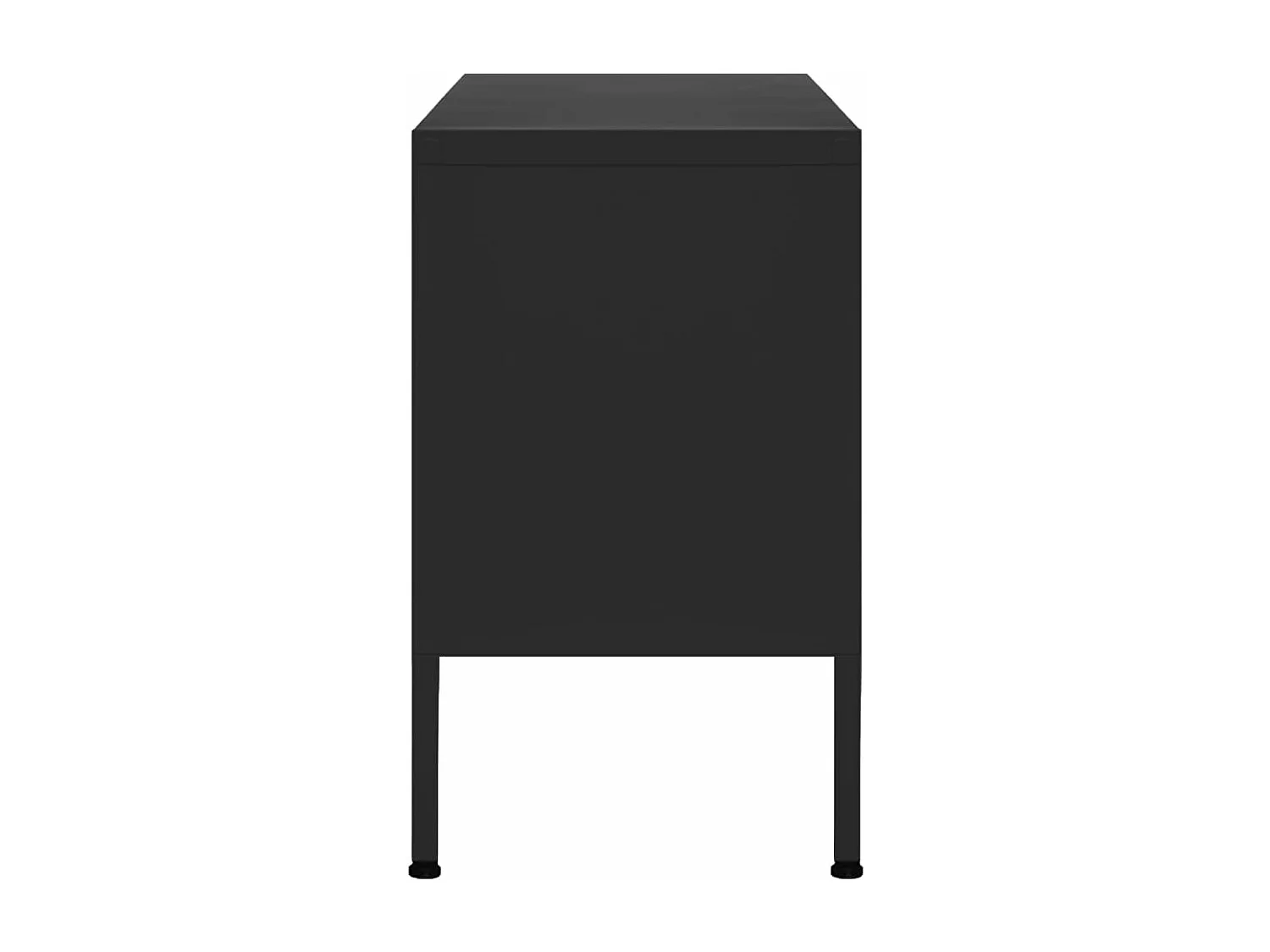 Meuble TV Noir 105x35x50 Acier