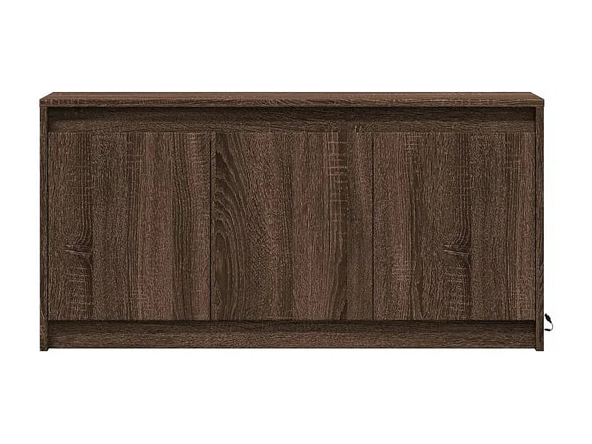 Meuble TV avec LED chêne marron 100x34x50 bois d'ingénierie