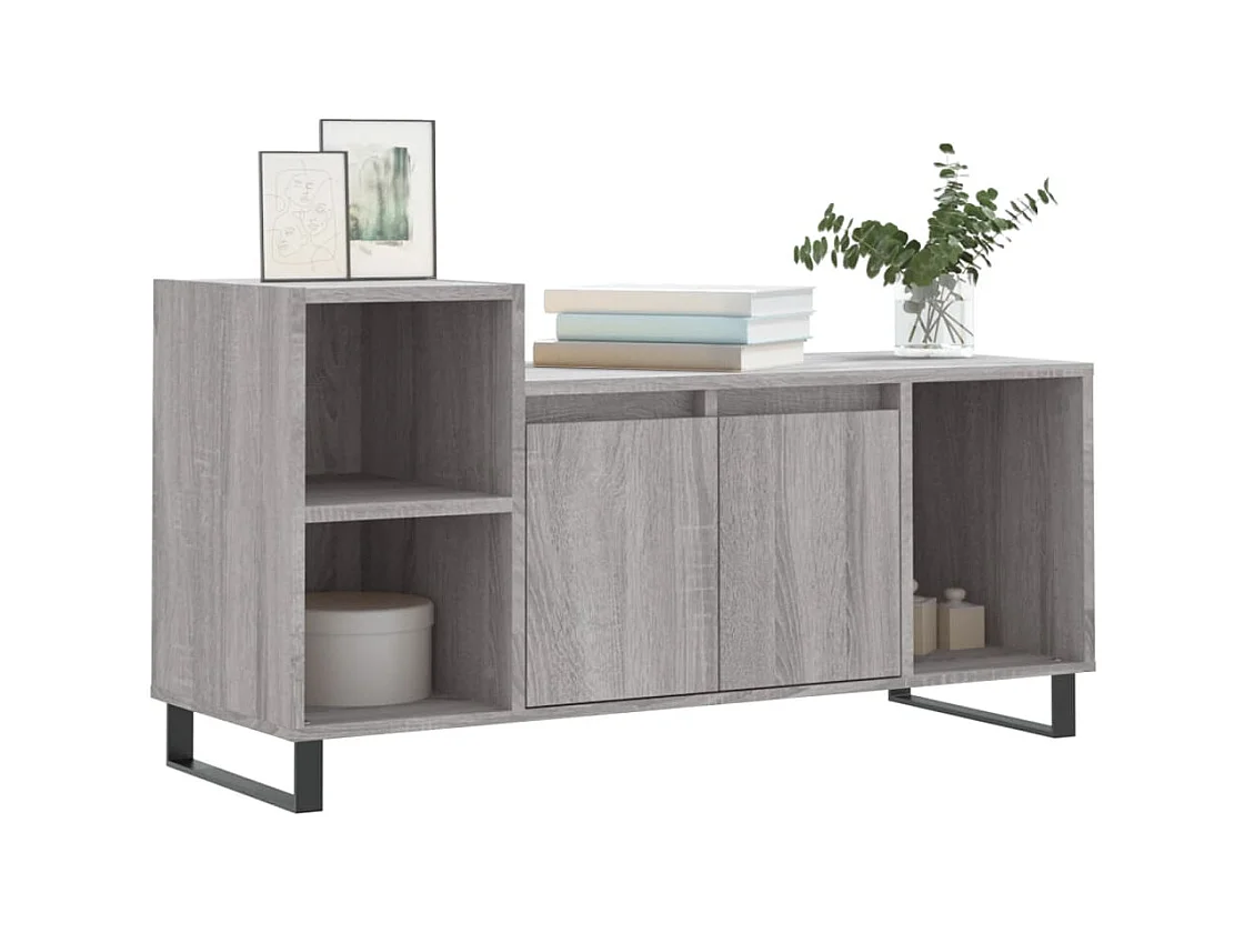 Meuble TV Sonoma gris 100x35x55 Bois d'ingénierie