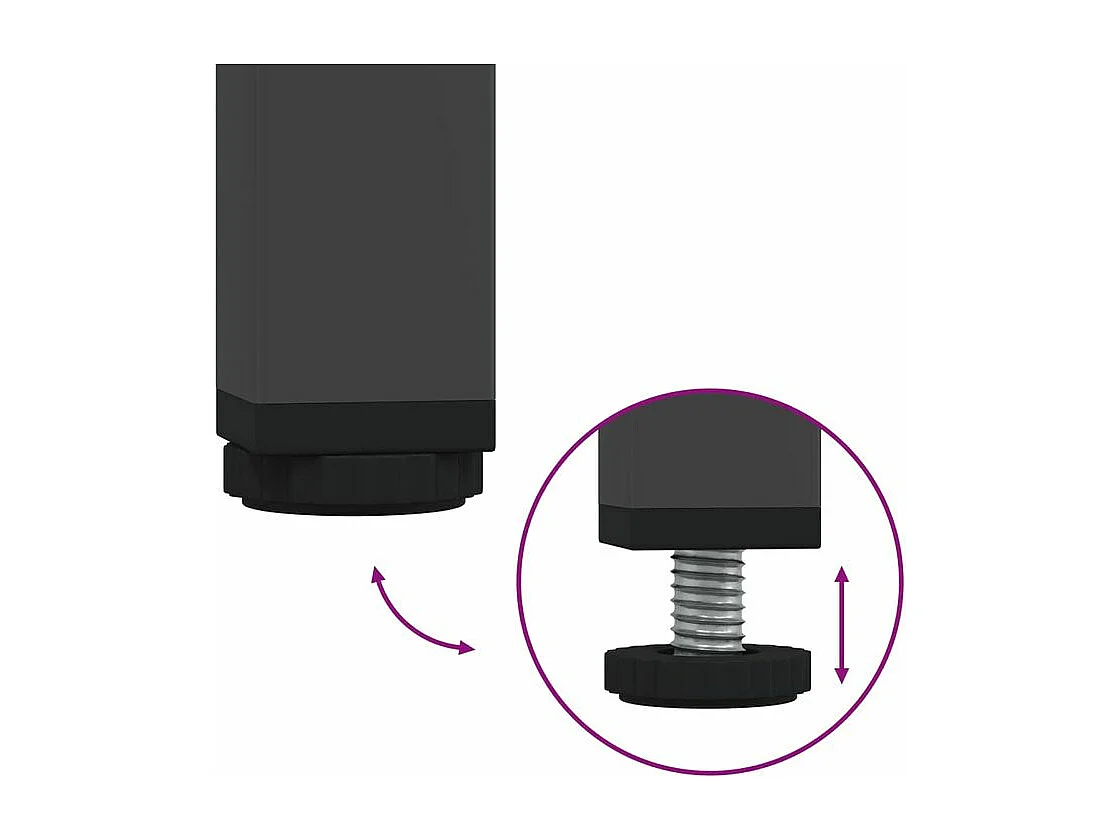 Meuble TV noir 135x39x43,5 acier laminé à froid