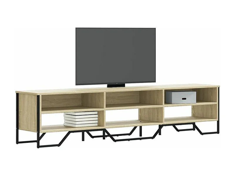Meuble TV chêne sonoma 180x34x41 bois d'ingénierie