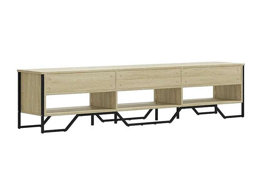 Meuble TV chêne sonoma 180x34x41 bois d'ingénierie