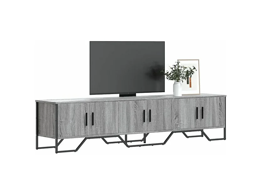 Meuble TV sonoma gris 180x34x41 bois d'ingénierie