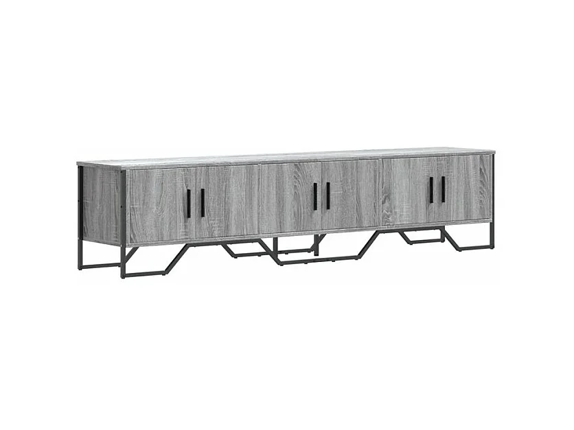 Meuble TV sonoma gris 180x34x41 bois d'ingénierie