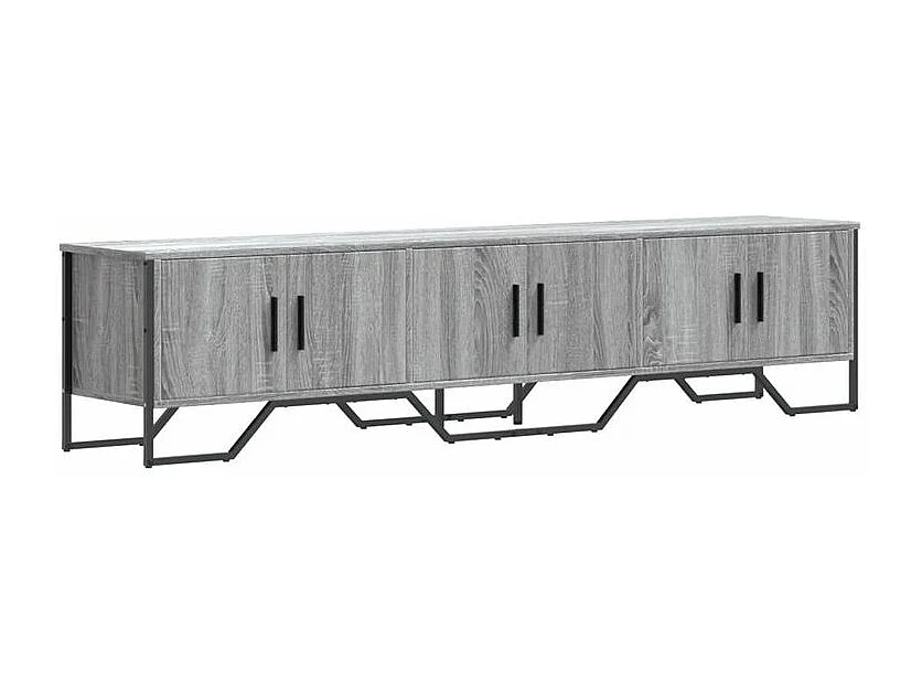 Meuble TV sonoma gris 180x34x41 bois d'ingénierie
