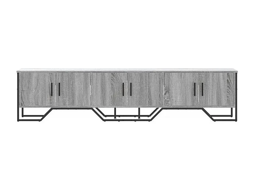 Meuble TV sonoma gris 180x34x41 bois d'ingénierie