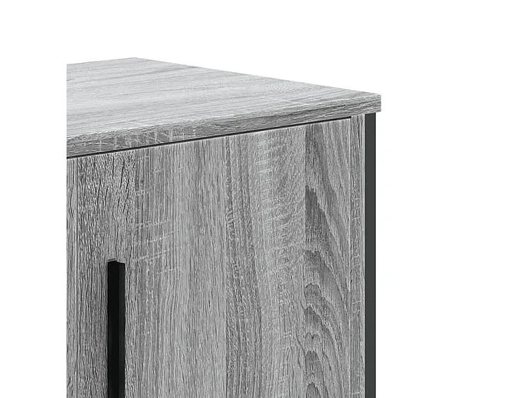 Meuble TV sonoma gris 180x34x41 bois d'ingénierie