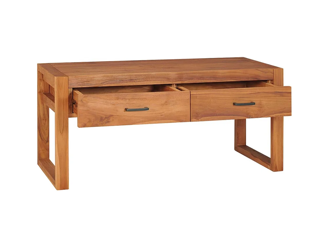 Meuble TV 100x40x45 Bois de teck recyclé 2