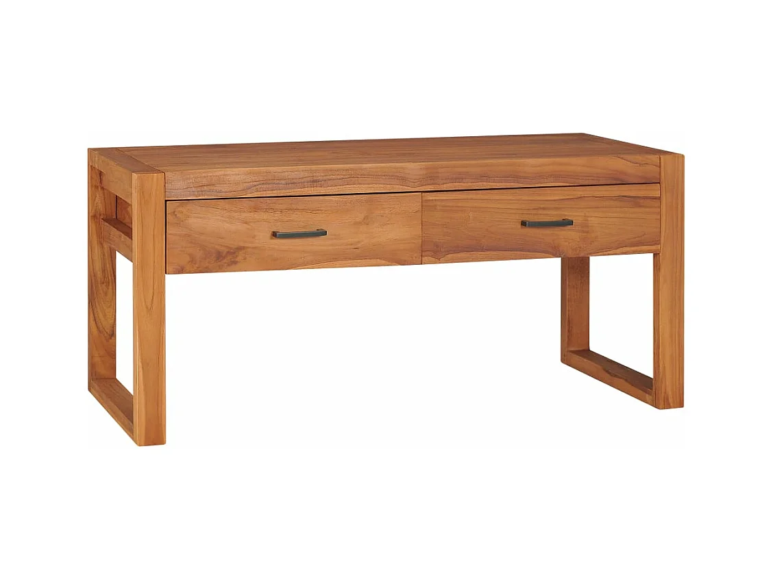 Meuble TV 100x40x45 Bois de teck recyclé 2
